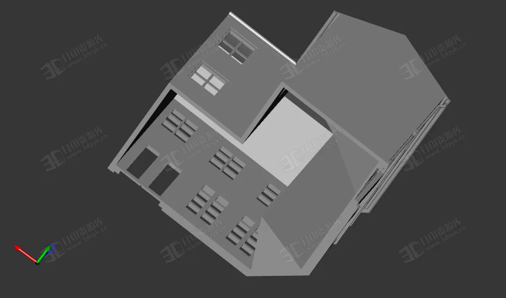 聯(lián)排別墅 建筑模型完整stl (3).webp