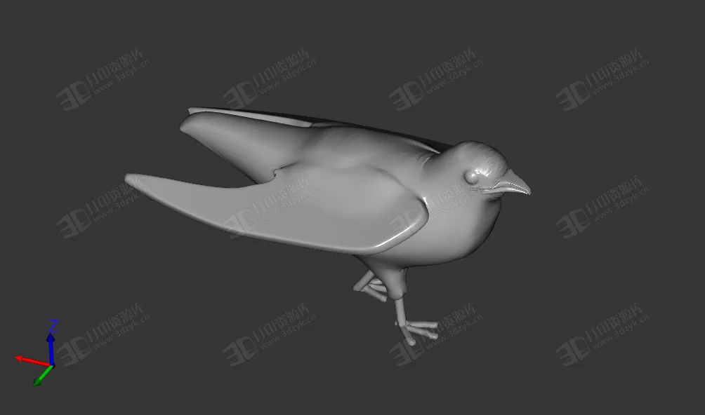 鴿子 斑鳩 小鳥 飛禽3d打印模型 (1).webp