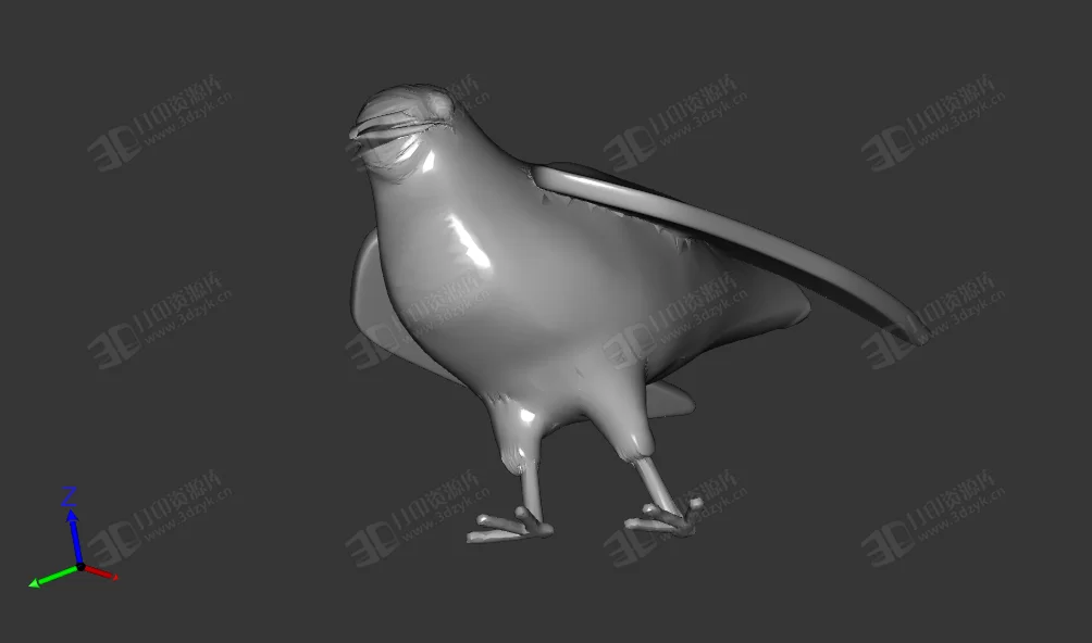 鴿子 斑鳩 小鳥 飛禽3d打印模型 (2).webp