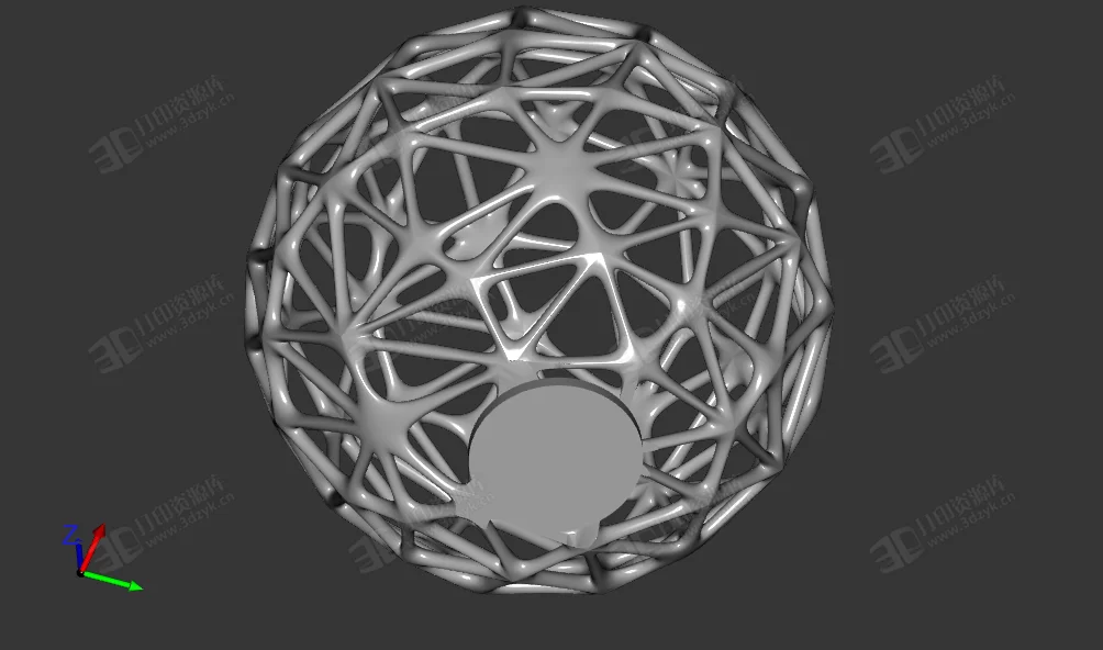 帶底座的網(wǎng)狀球體3d打印模型 (2).webp