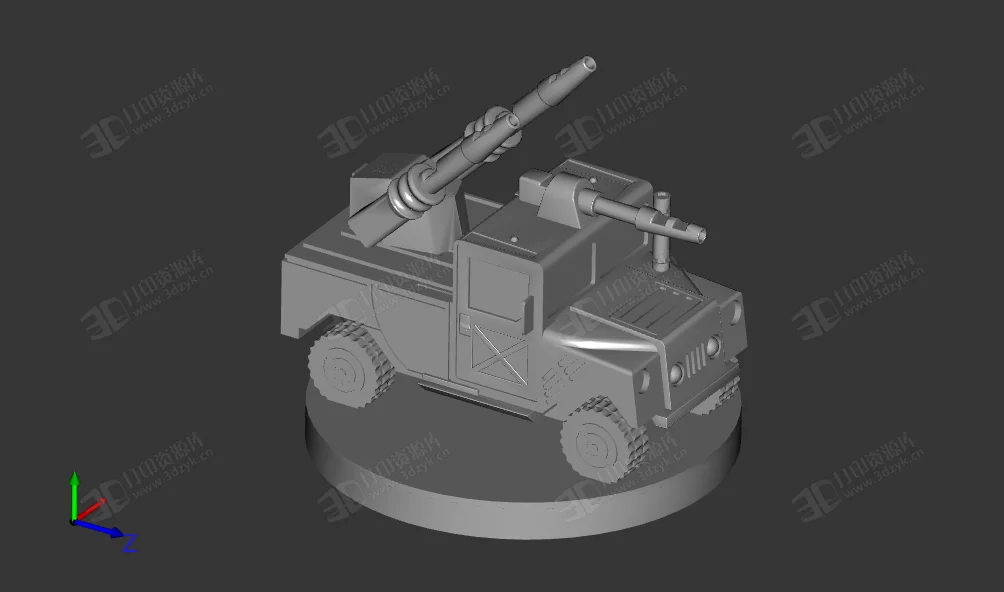 多功能裝甲汽車 復(fù)仇者 卡通版3d打印模型 (1).webp