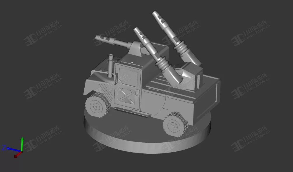 多功能裝甲汽車 復(fù)仇者 卡通版3d打印模型 (2).webp