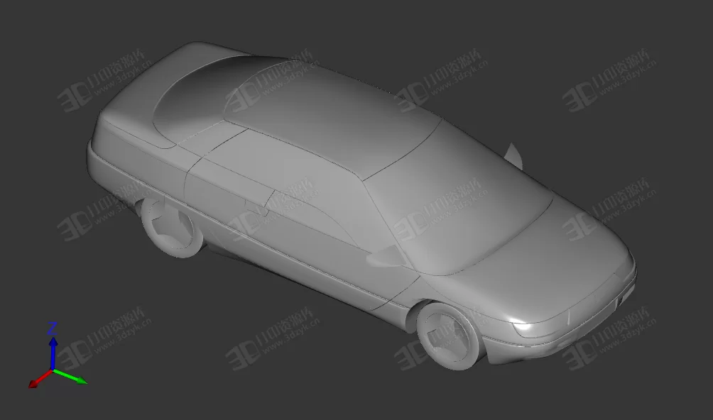 莫斯科人牌汽車 超級跑車 3d打印模型 (1).webp