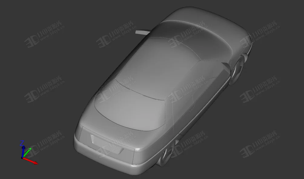 莫斯科人牌汽車 超級跑車 3d打印模型 (3).webp