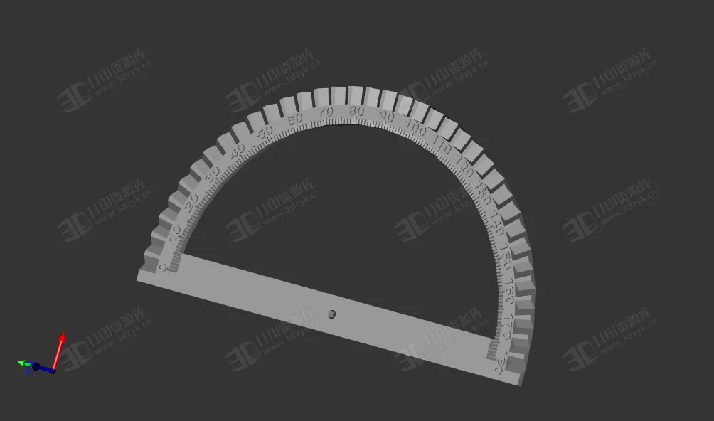 量角器 數(shù)學(xué)模型 教具3d打印 (1).webp