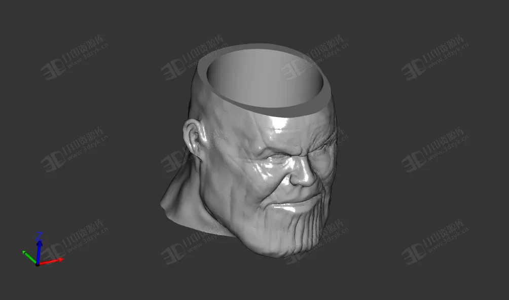 3款不同的滅霸Thanos筆筒3d打印模型 (2).webp