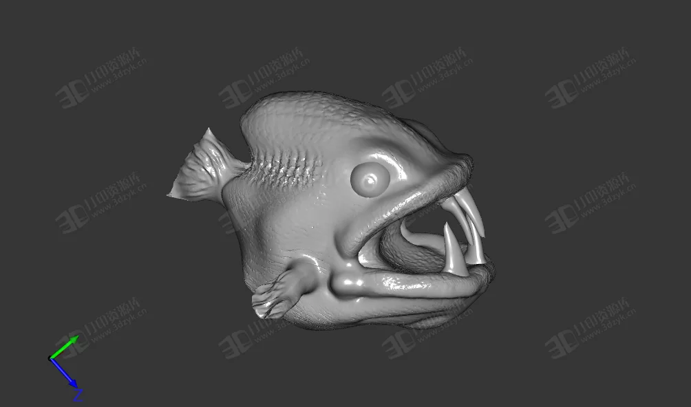 食人魚 邪惡生物3d打印模型 (1).webp