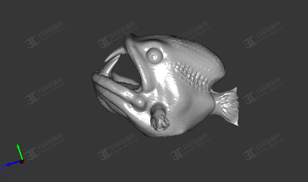 食人魚 邪惡生物3d打印模型 (2).webp