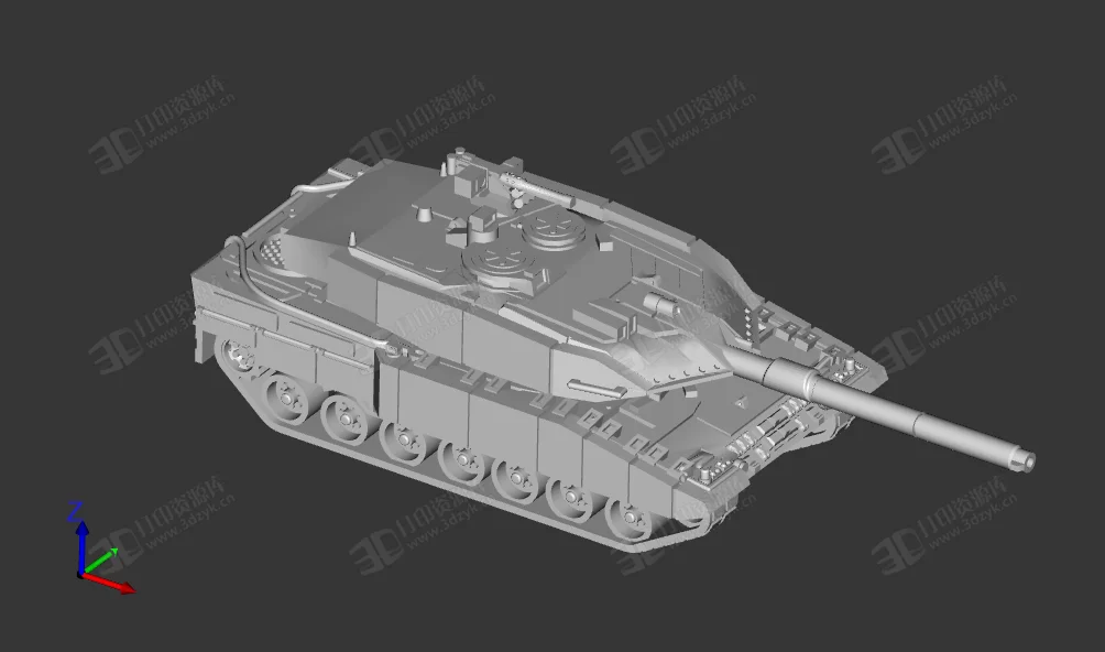 豹2A7坦克 3d打印模型 (1).webp