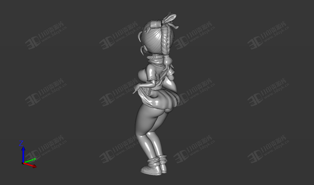 龍珠中的Bulma 布爾瑪 3d打印模型 (2).png