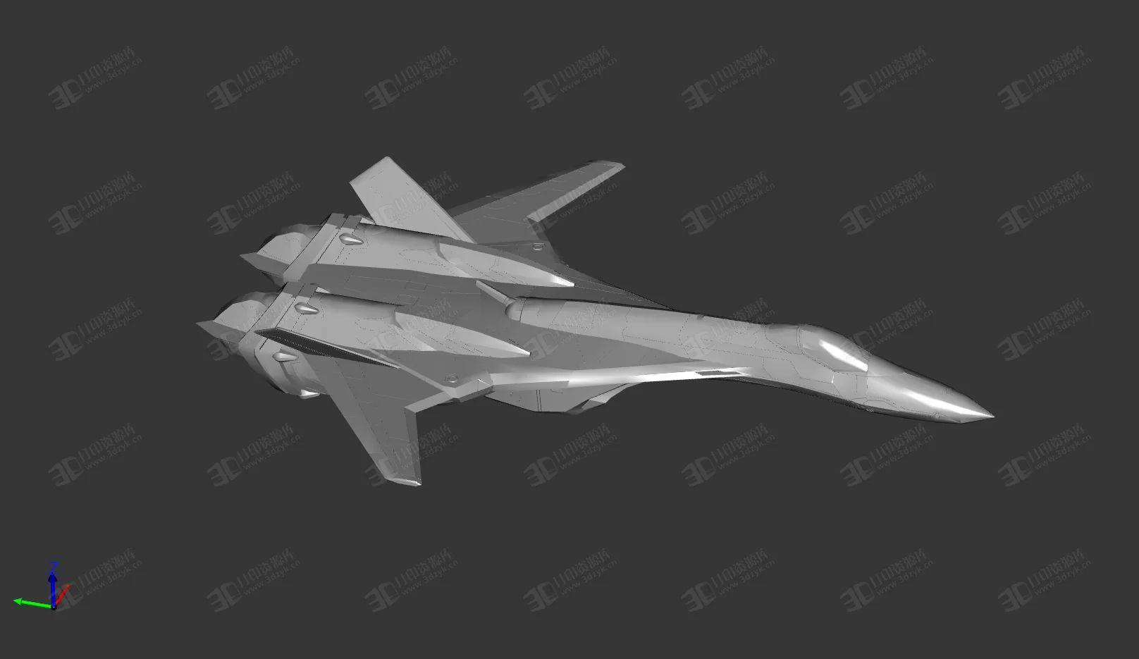 VF-19F 飛機 戰(zhàn)斗機3d打印模型 (2).webp