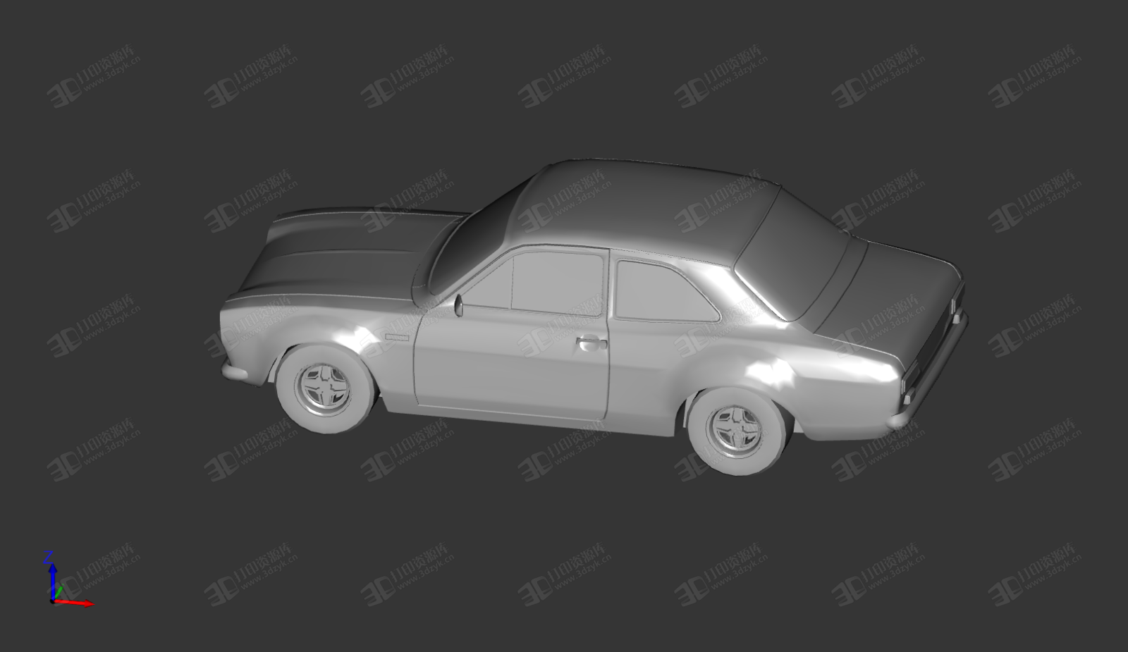 福特Escort Mk1 汽車模型 3d打印 (4).png