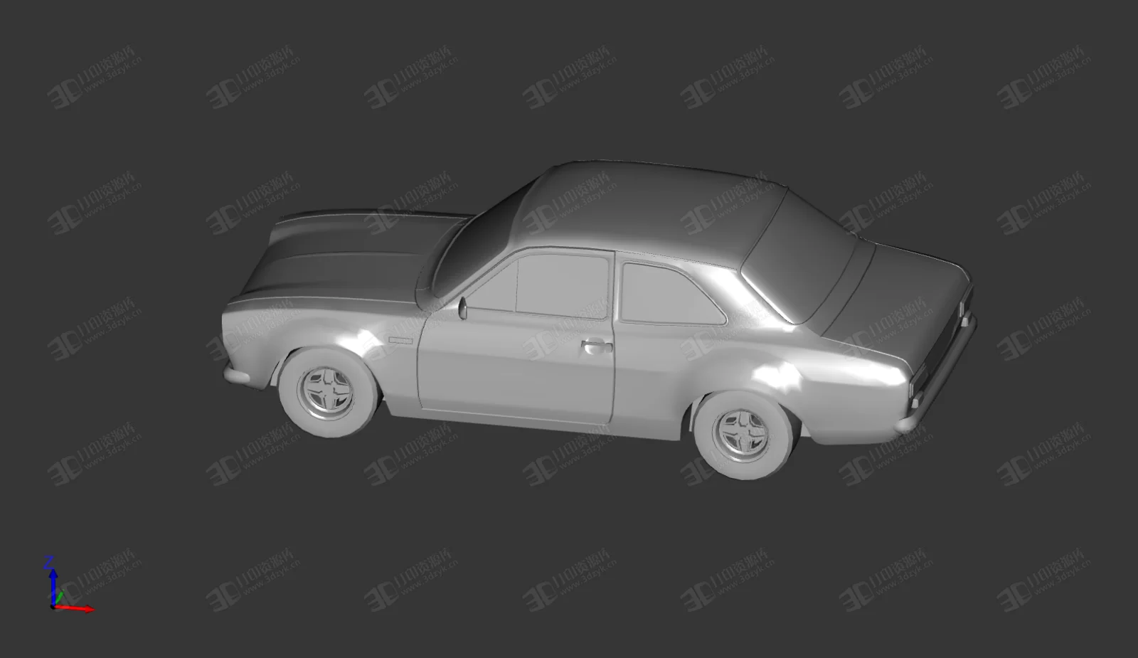 福特Escort Mk1 汽車模型 3d打印 (4).webp