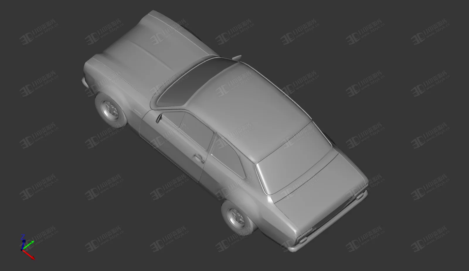 福特Escort mk1汽車 經(jīng)典老車 3d打印 (4).webp