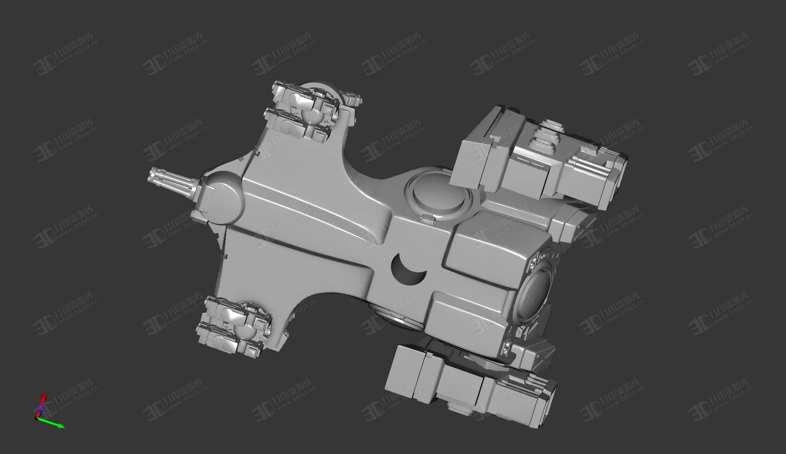 戰(zhàn)錘40K 鈦帝國 魔鬼魚 飛船3d打印模型 (2).webp