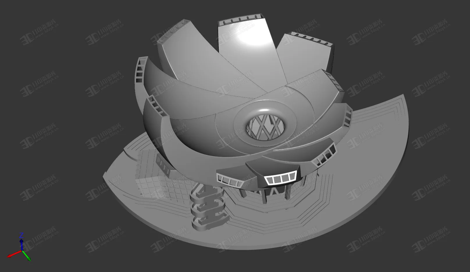 新加坡金沙藝術(shù)科學(xué)博物館 3d打印模型 (1).webp