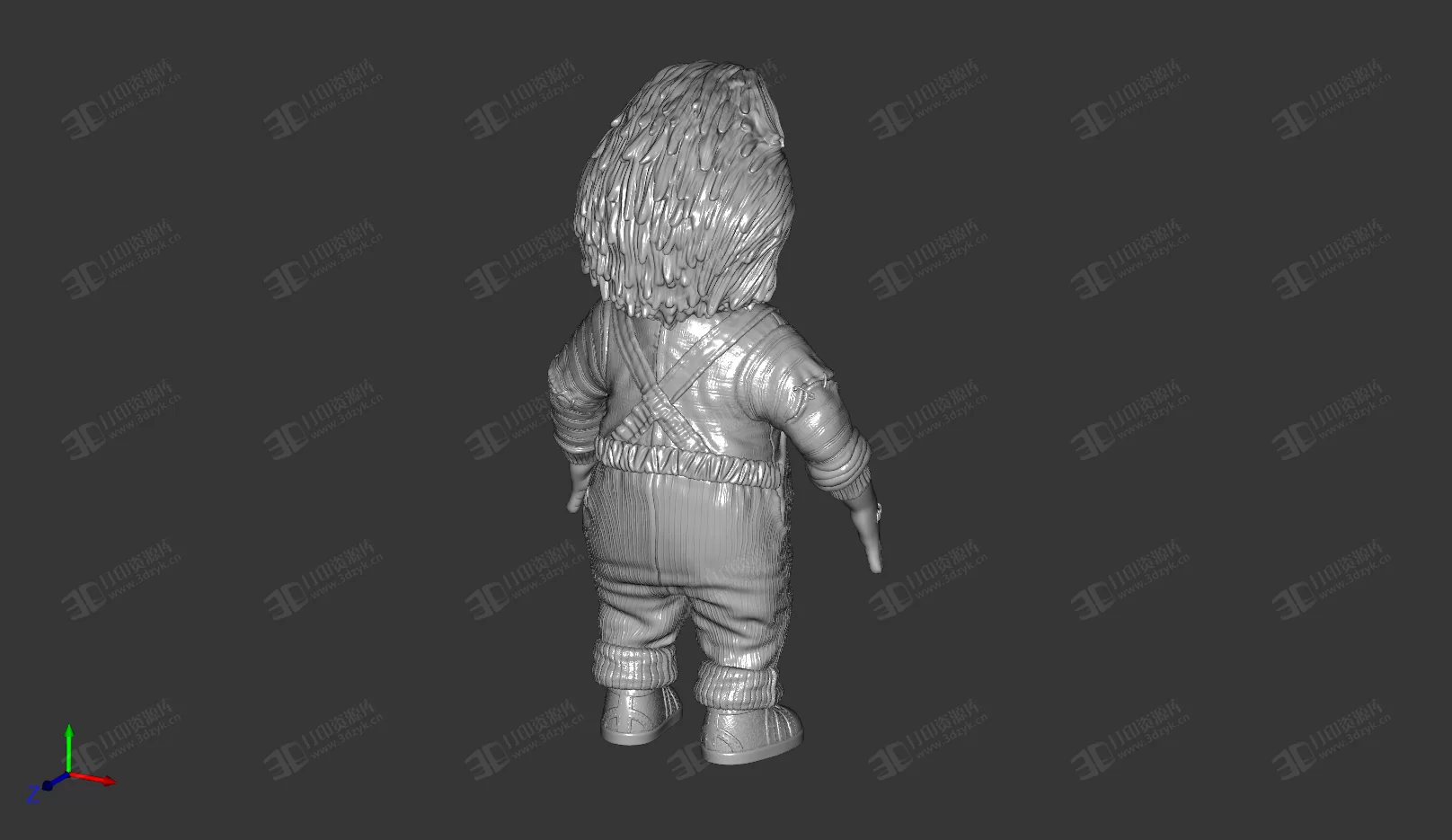 CHUCKY DOLL查基娃娃 鬼娃娃 3d打印模型 (2).webp