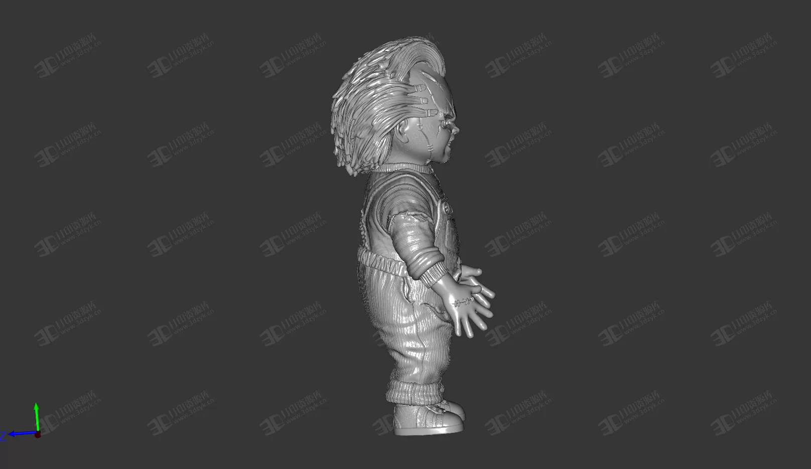 CHUCKY DOLL查基娃娃 鬼娃娃 3d打印模型 (4).webp