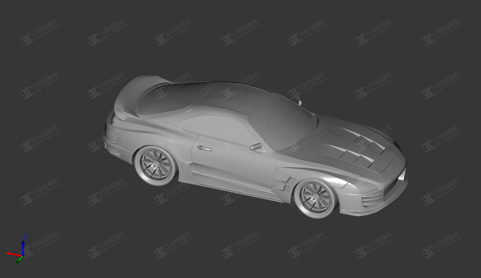 豐田supra 汽車模型 跑車 3d打印 (2).webp