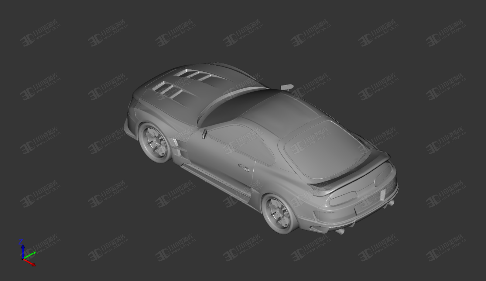 豐田supra 汽車模型 跑車 3d打印 (1).png