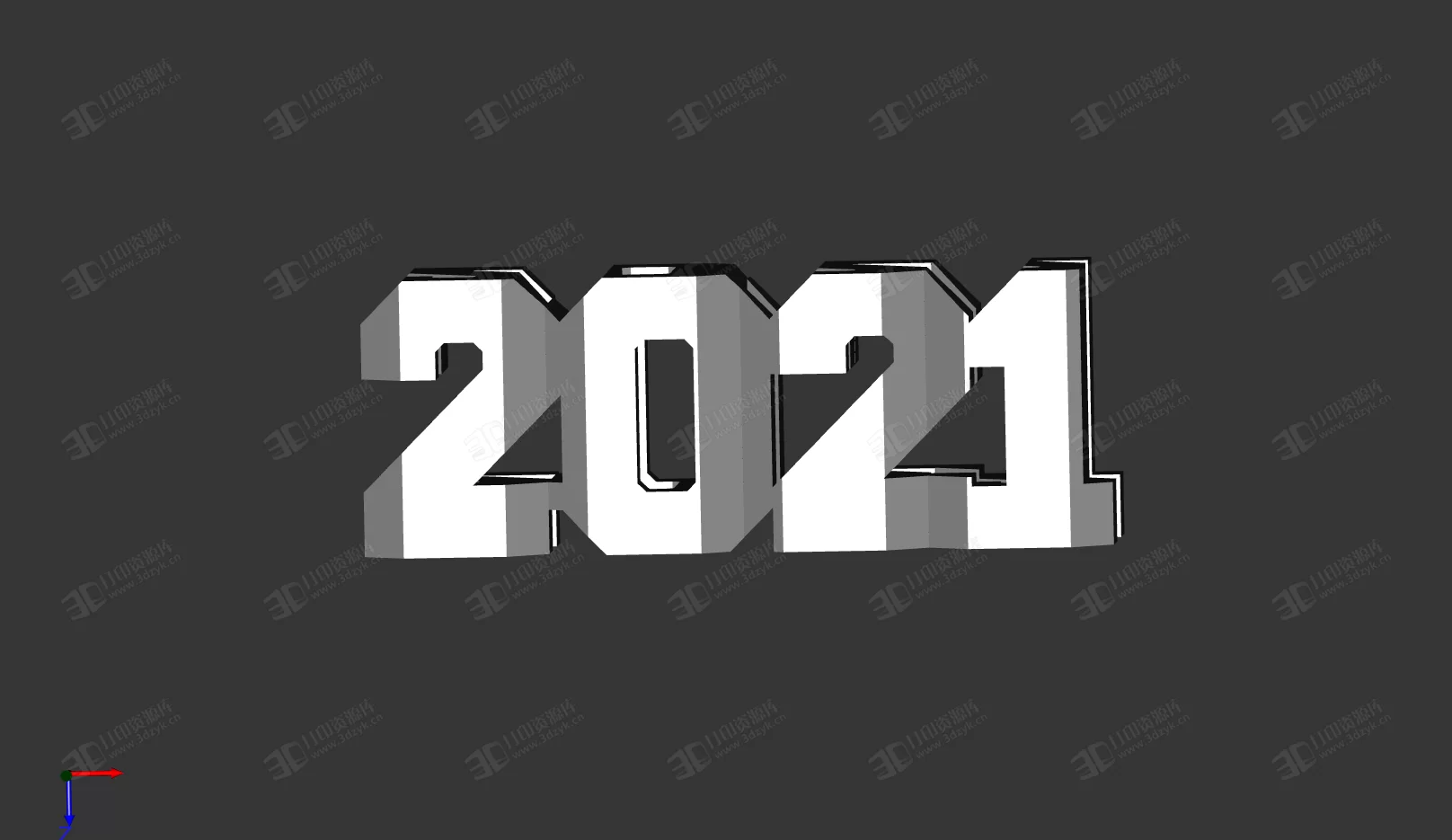 文字翻轉(zhuǎn) 2021到2022  3d打印模型 (1).webp