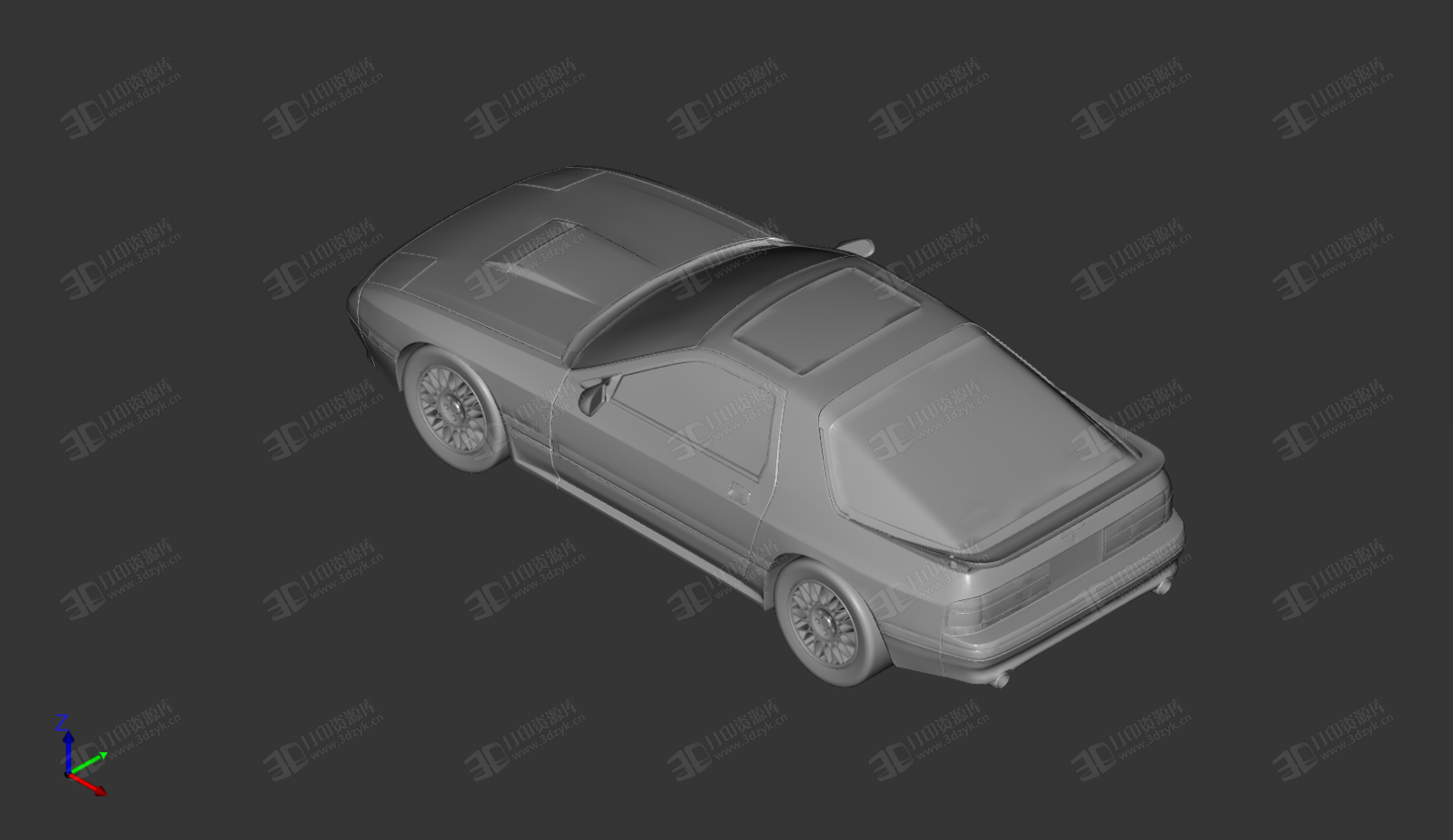 馬自達(dá)RX-7 汽車 跑車 3d打印模型 (1).png