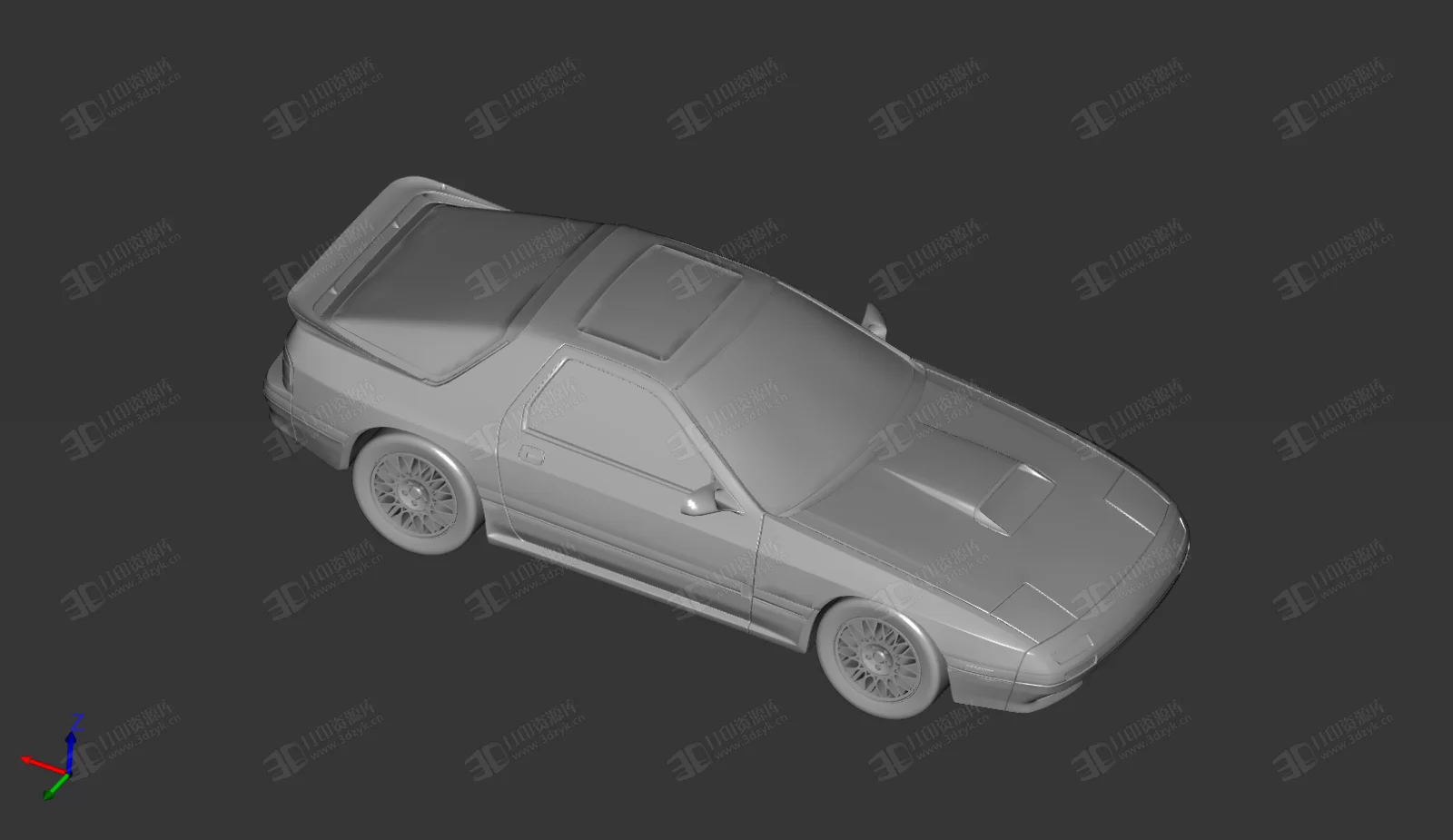 馬自達RX-7 汽車 跑車 3d打印模型 (2).webp