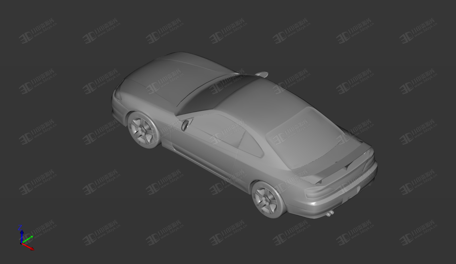 日產(chǎn)Silvia (S15) 汽車模型 3D打印模型 (1).png