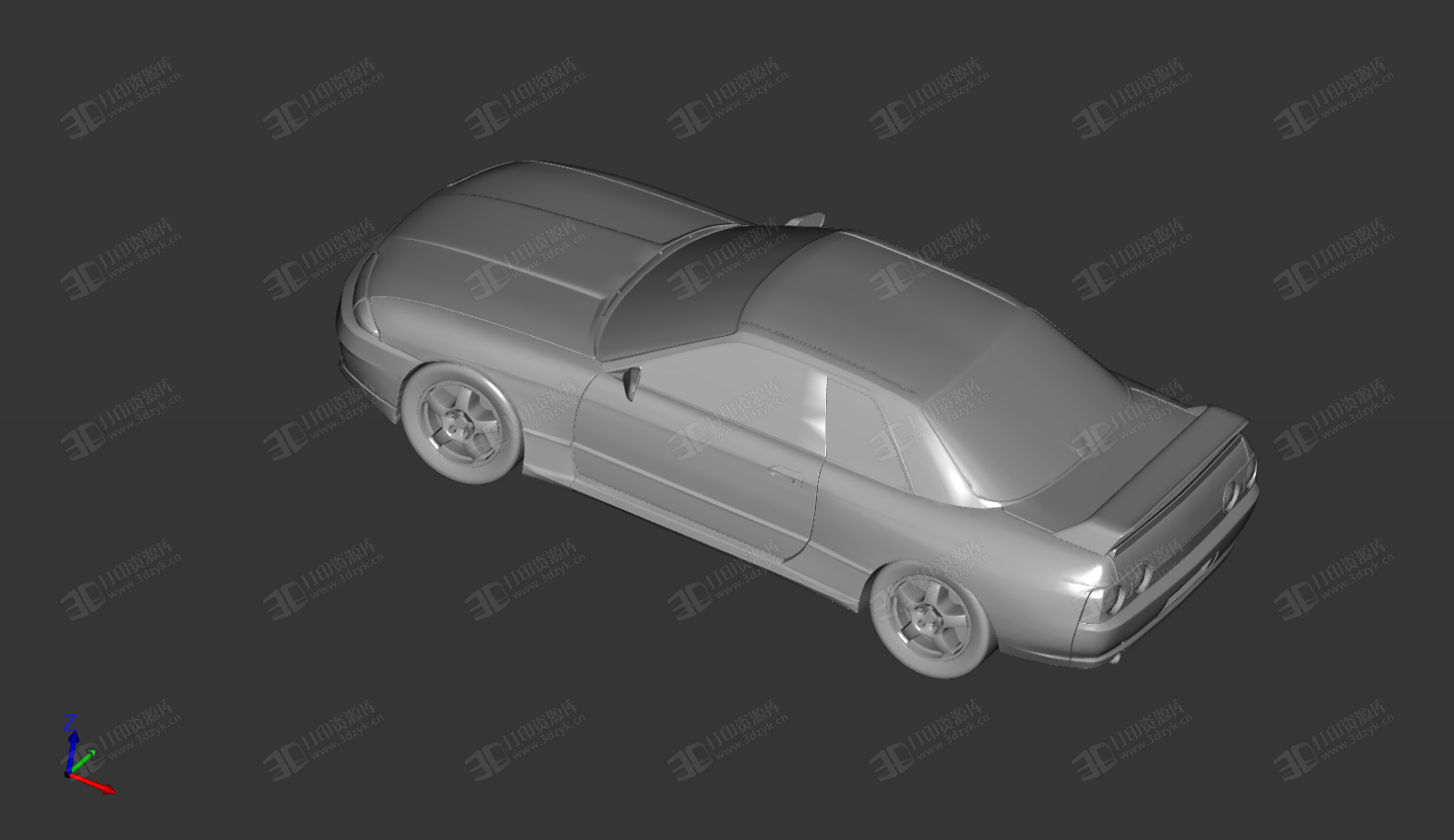 經(jīng)典老車R32 高爾夫 3d打印模型 (1).png