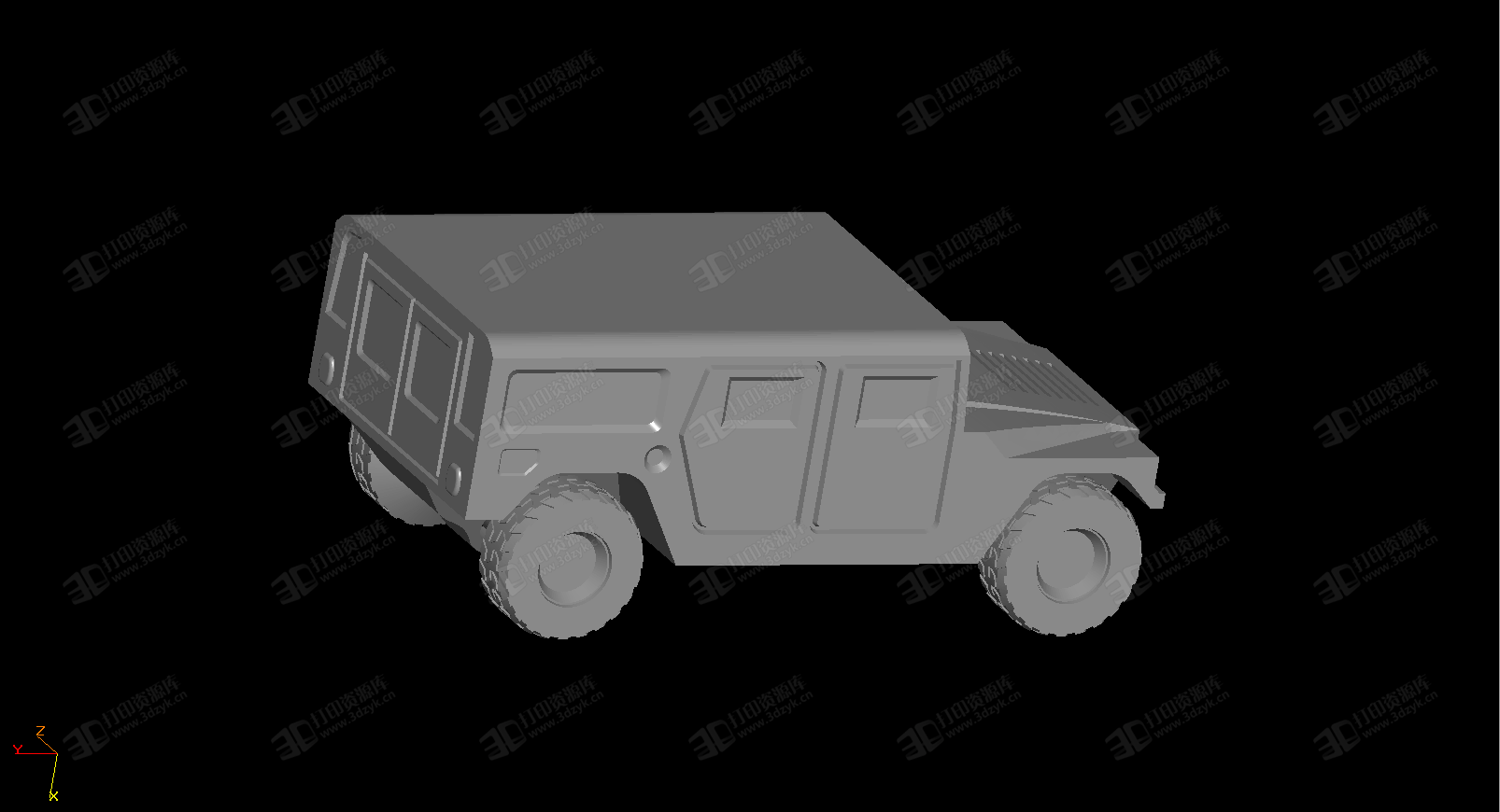 HMMWV 悍馬車 軍用版 3D打印模型 (4).png