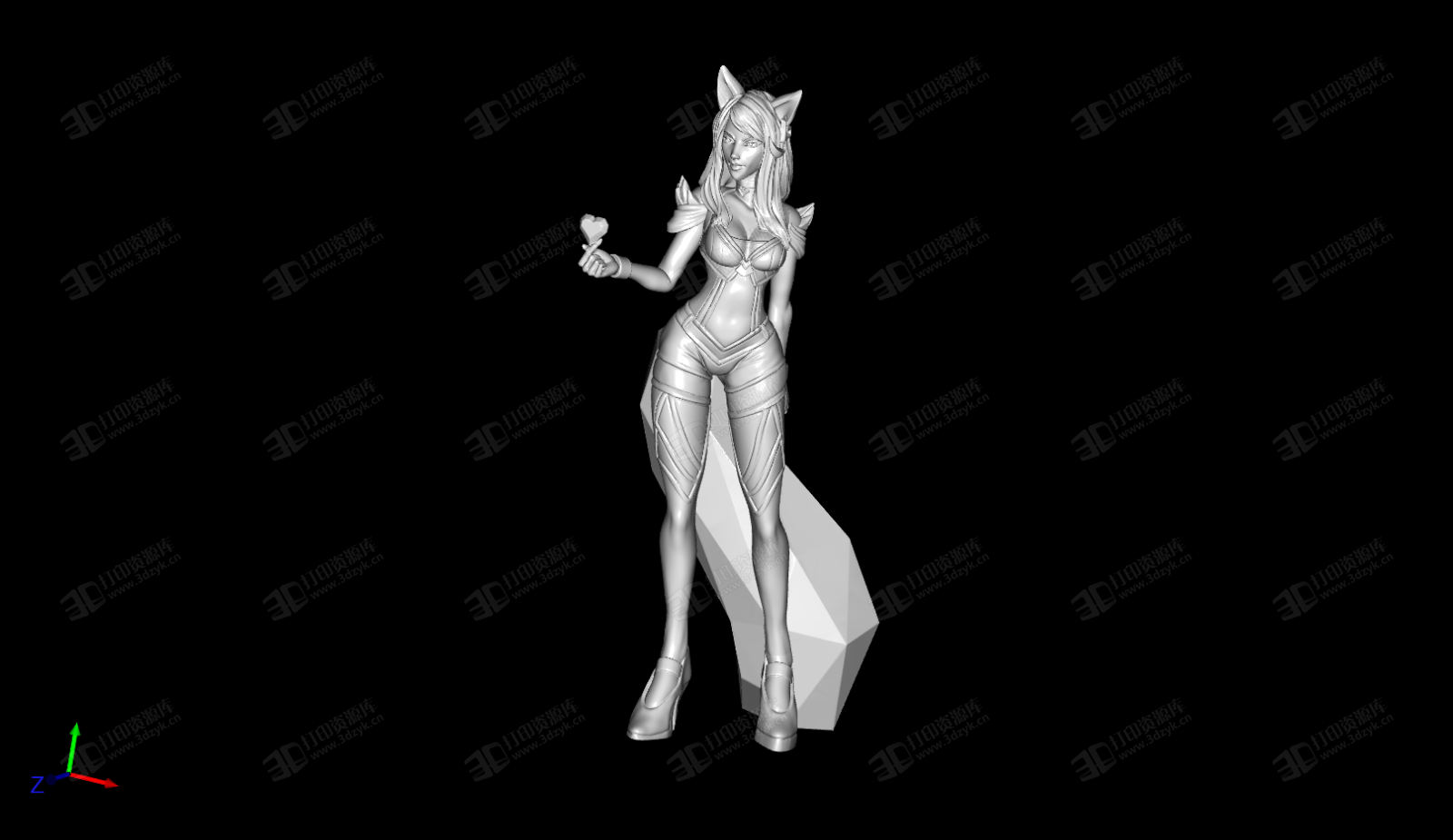 英雄聯(lián)盟LOL阿貍Ahri 3D打印模型 (2).png