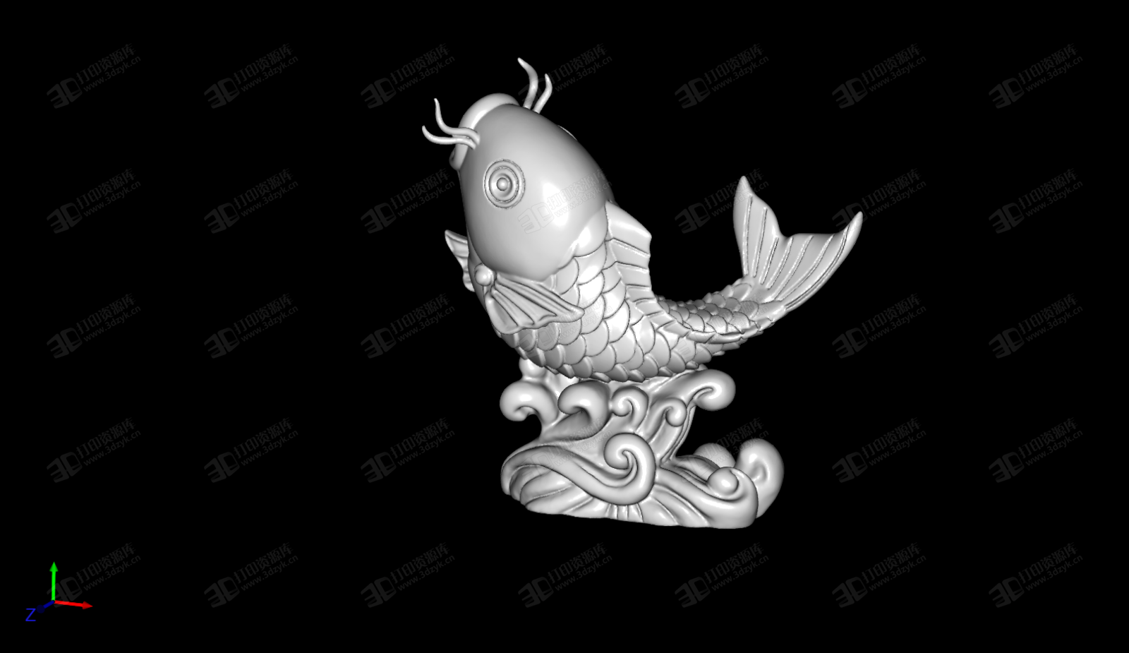 魚躍龍門 3D打印模型 (1).png