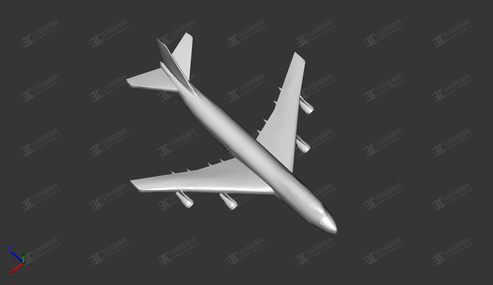 波音747飛機(jī) 3D打印模型 (1).png