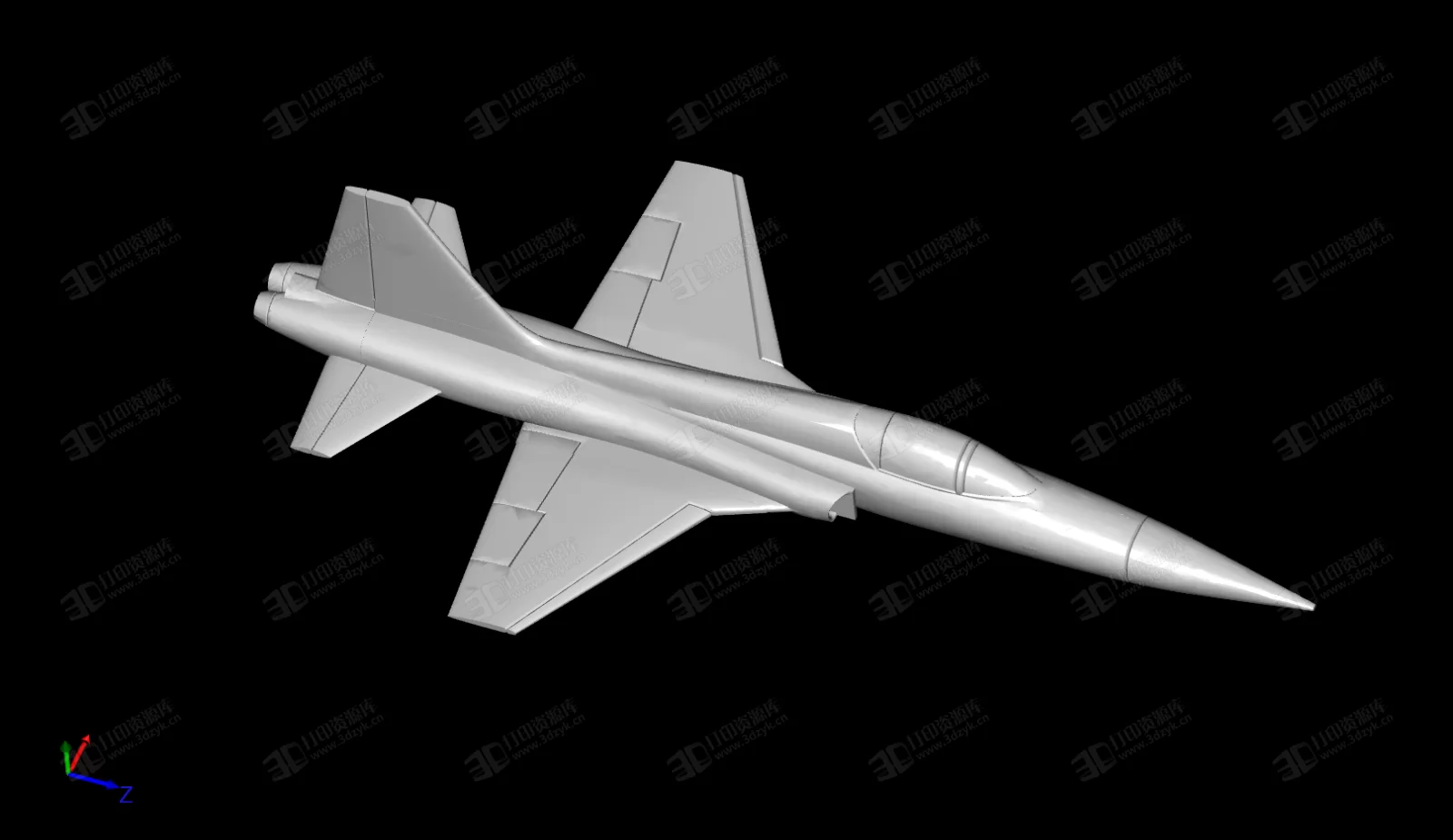 美國(guó)F-5 虎式 戰(zhàn)斗機(jī) 3D打印模型 (2).webp