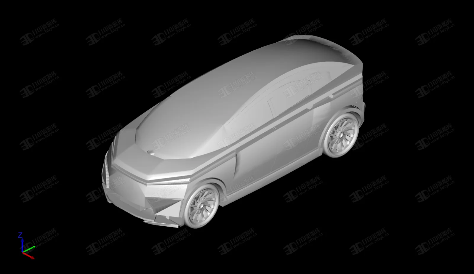 Ketven概念汽車 跑車 3D打印模型 (2).webp