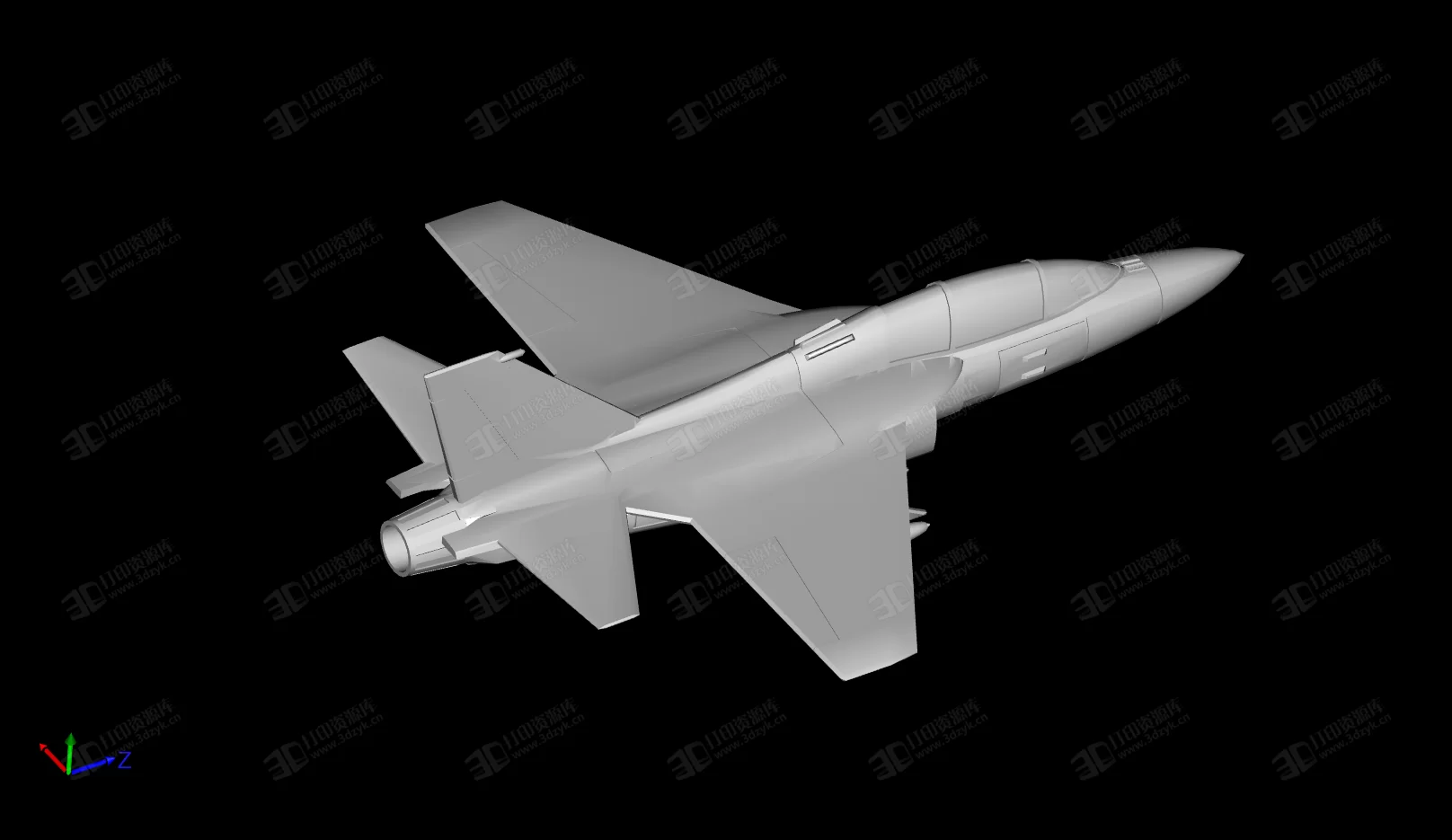 T-49_戰(zhàn)斗機 飛機 3D打印模型 (2).webp