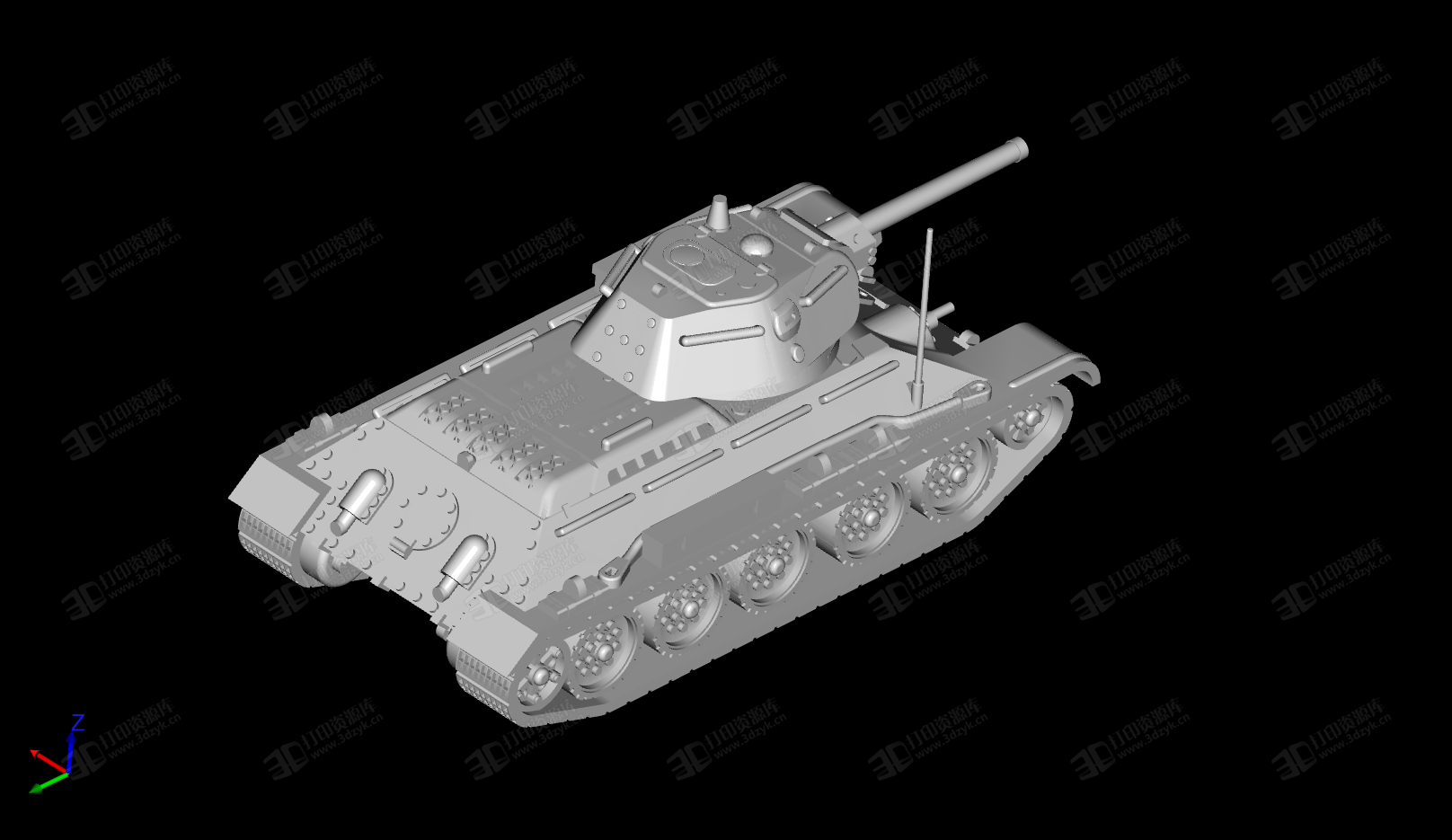 T-34 坦克 3D打印模型 (2).png