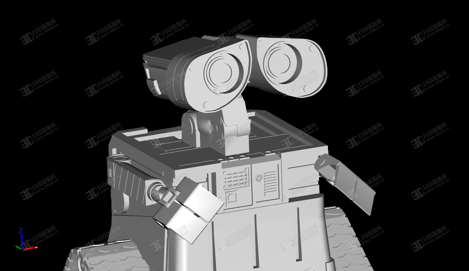 Wall-E 玩具機(jī)器人瓦力 3D打印模型 (1).png