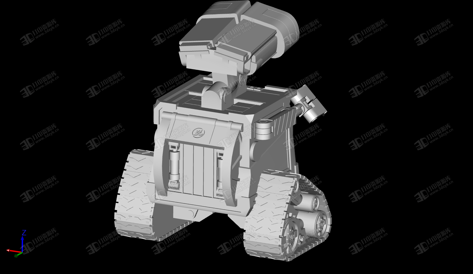 Wall-E 玩具機(jī)器人瓦力 3D打印模型 (3).png