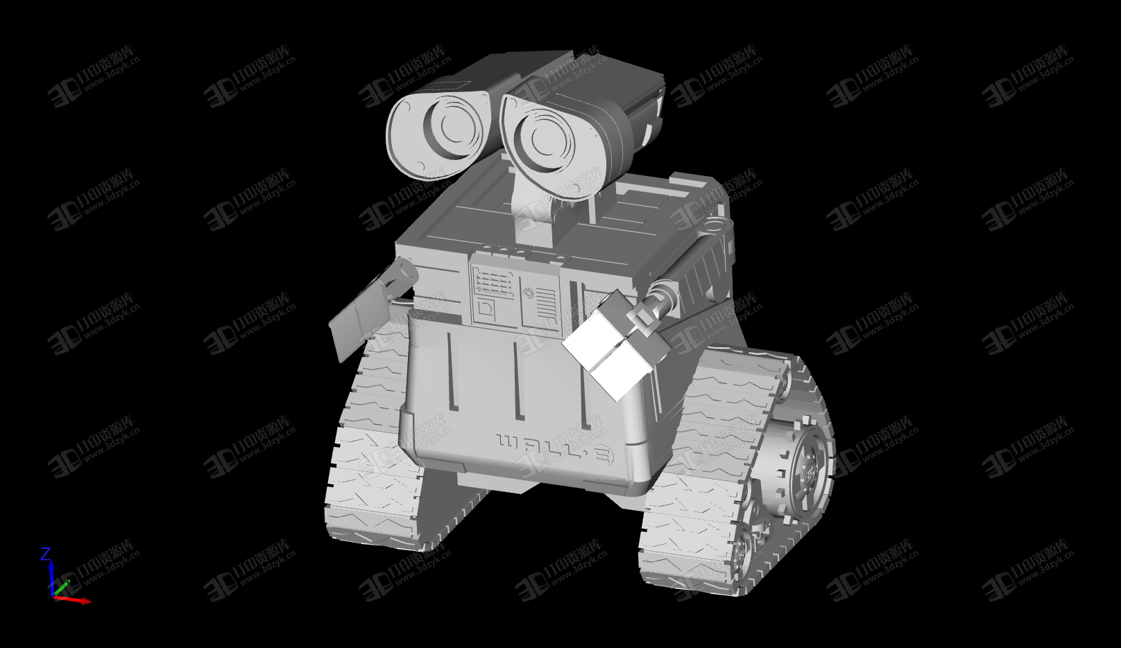 Wall-E 玩具機(jī)器人瓦力 3D打印模型 (2).png