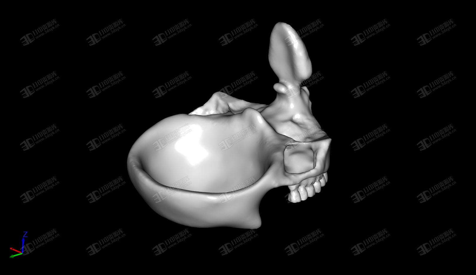 骷髏頭 手機(jī)架 支架 3D打印模型 (1).png