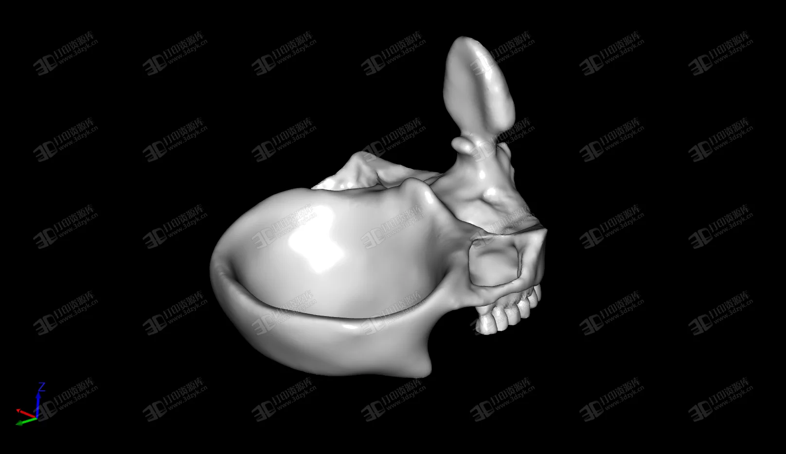 骷髏頭 手機(jī)架 支架 3D打印模型 (1).webp