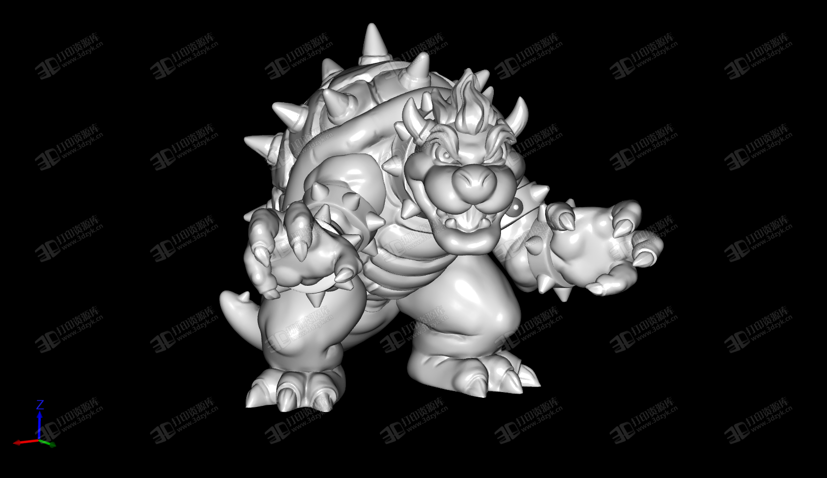 任天堂超級(jí)馬里奧 18 厘米電影版 Bowser（庫巴）手辦 (1).png