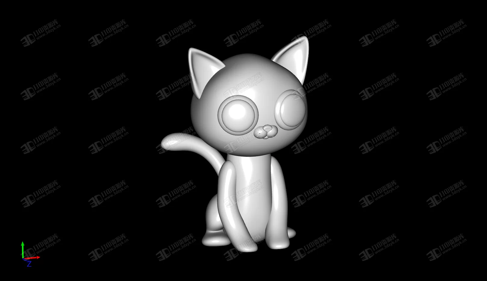 kitty貓 3D打印模型 (1).webp