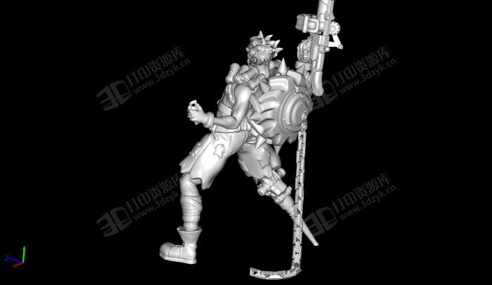 Junkrat 守望先鋒英雄 3D打印模型 (2).png