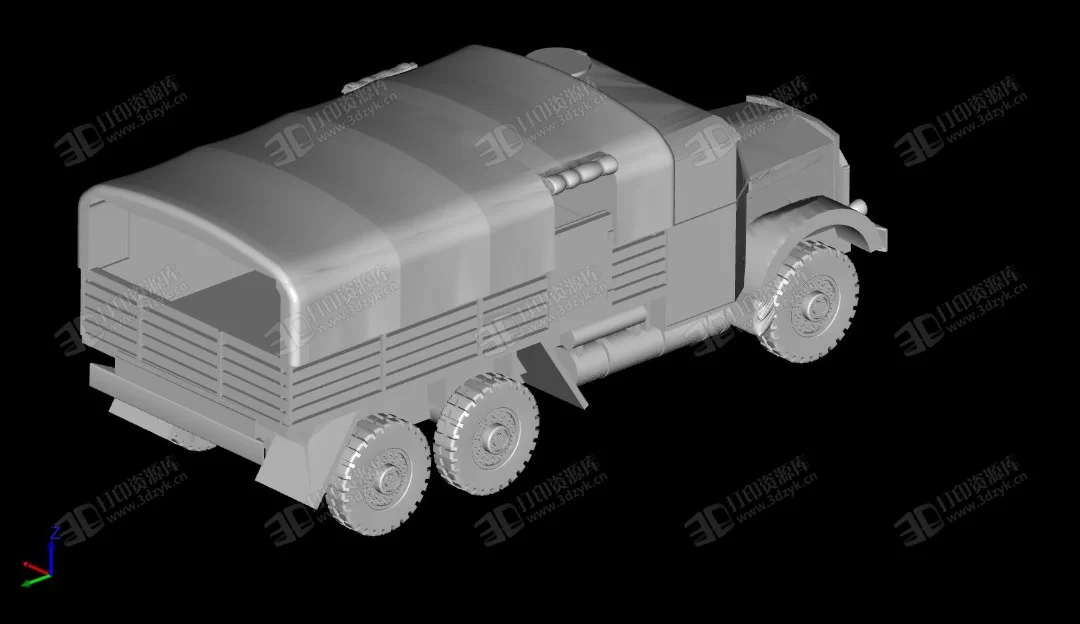 軍用 卡車(chē) 汽車(chē) 3D打印模型 (1).webp