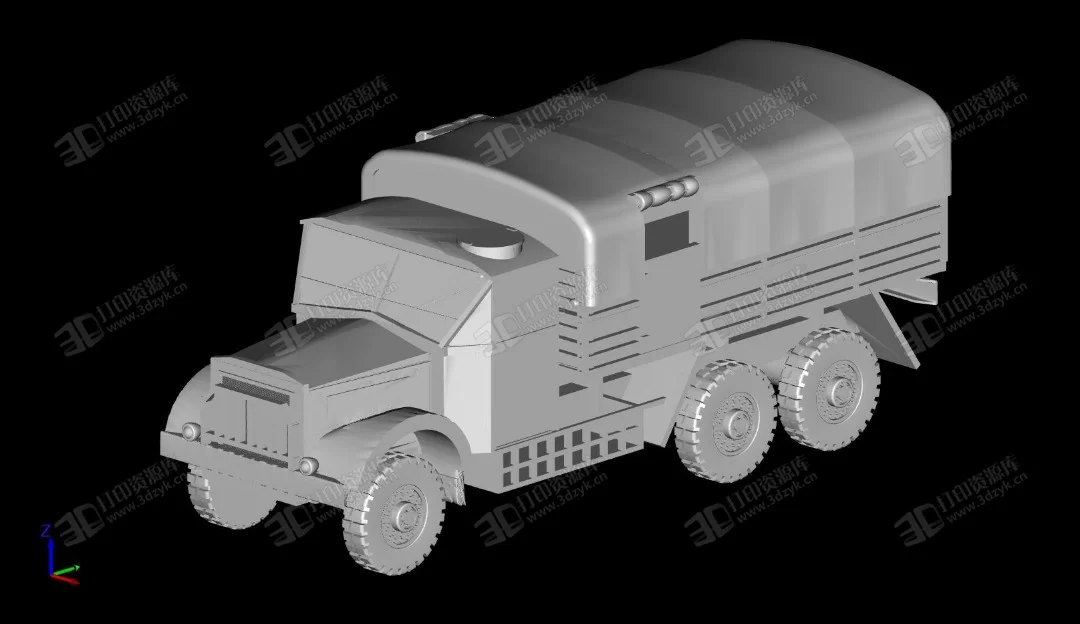 軍用 卡車(chē) 汽車(chē) 3D打印模型 (2).webp