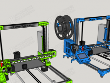 3d打印機(jī)cyber全套硬件打印件模型