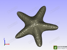 海星 水生物模型 3D打印模型 下載