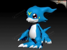 數(shù)碼寶貝玩偶Veemon 3d打印